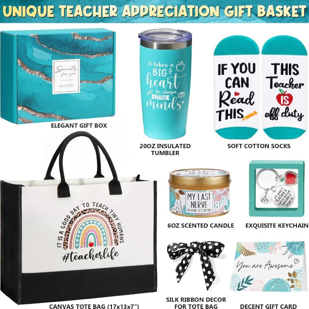 Best Teacher Christmas Appreciation Gifts for Women, End of Year Teacher Gifts f - Picture 3 of 9